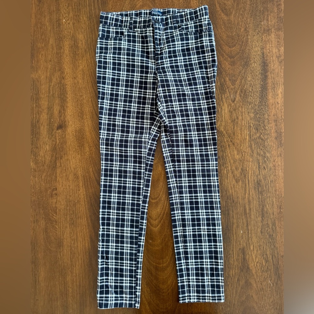 Girls plaid jeggings